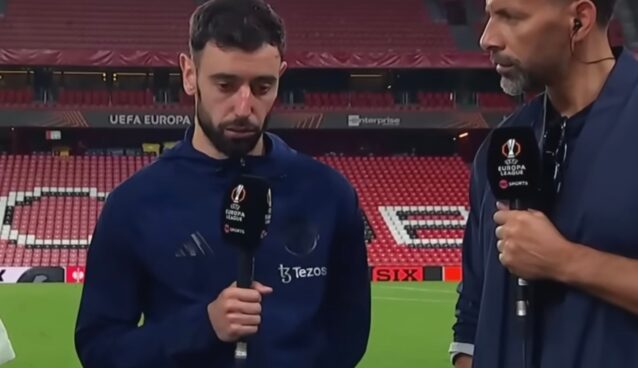 Bruno Fernandes elogia o Sporting, mas destaca diferença no Manchester United: “É um clube global”