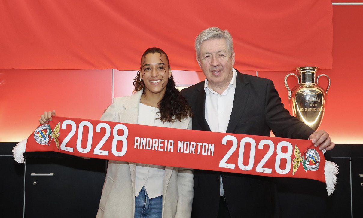 Andreia Norton prolonga ligação ao Benfica até 2028 e aponta à conquista da Taça